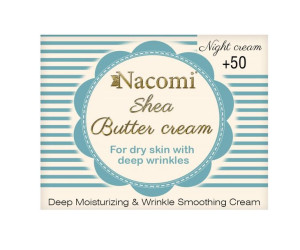 Nacomi Shea Butter Cream krem do twarzy z peptydem 50+ na noc 50ml