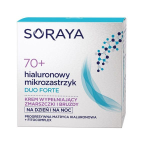 Soraya Hialuronowy Mikrozastrzyk Duo Forte 70+ krem wypełniający zmarszczki