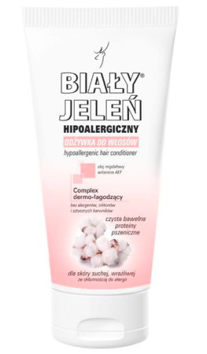 Biały Jeleń Hipoalergiczna odżywka do włosów suchych i zniszczonych Bawełna