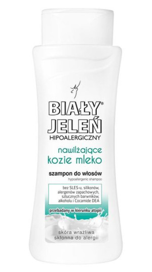 Biały Jeleń Kozie Mleko hipoalergiczny szampon do włosów 300ml
