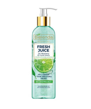 Bielenda Fresh Juice żel micelarny detoksykujący z wodą cytrusową Limonka 1