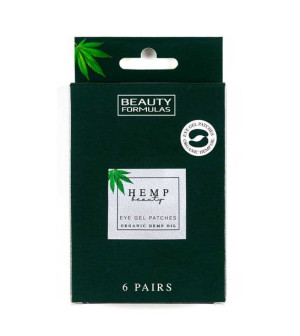 Beauty Formulas Hemp Beauty Eye Gel Patches żelowe płatki pod oczy z organi