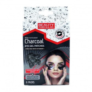 Beauty Formulas Charcoal Eye Gel Patches żelowe płatki pod oczy z aktywnym
