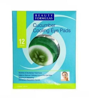 Beauty Formulas Clear Skin Cucumber Cooling Eye Pads ogórkowe chłodzące pła