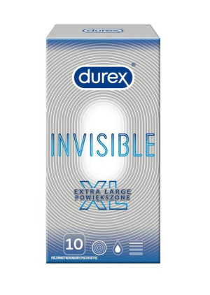Durex Invisible Extra Large prezerwatywy powiększone 10szt