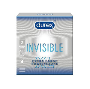 Durex Invisible Extra Large prezerwatywy powiększone 3szt