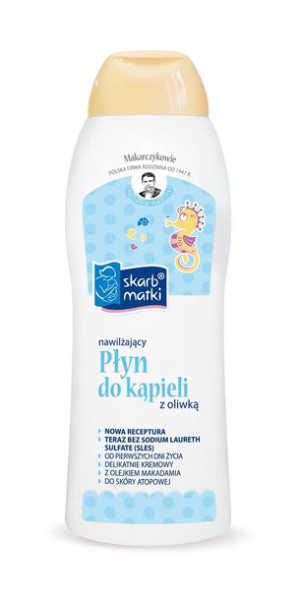 Skarb Matki Płyn do kąpieli z oliwką dla niemowląt i dzieci 400ml
