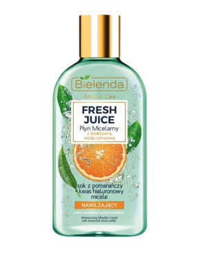 Bielenda Fresh Juice płyn micelarny nawilżający z wodą cytrusową Pomarańcza