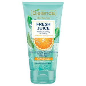Bielenda Fresh Juice peeling cukrowy nawilżający z wodą cytrusową Pomarańcz