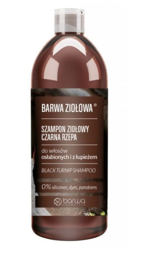 Barwa Ziołowa szampon ziołowy do włosów osłabionych i z łupieżem Czarna Rze