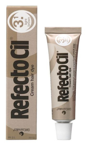 Refectocil Eyelash And Eyebrow Tint henna do brwi i rzęs 3.1 Light Brown 15