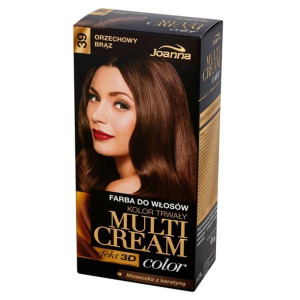 Joanna Multi Cream Color farba do włosów 39 Orzechowy Brąz