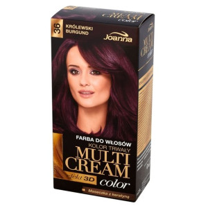 Joanna Multi Cream Color farba do włosów 36 Królewski Burgund