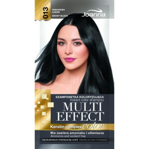 Joanna Multi Effect szamponetka koloryzująca 013 Hebanowa Czerń 35g
