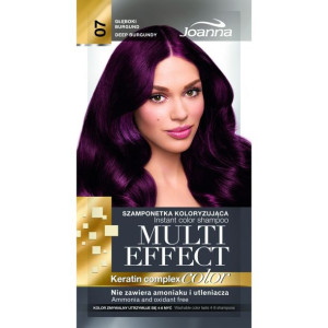 Joanna Multi Effect szamponetka koloryzująca 07 Głęboki Burgund 35g