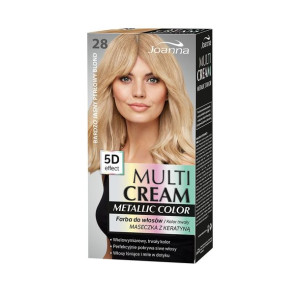 Joanna Multi Cream Metallic Color farba do włosów 28 Bardzo Jasny Perłowy B