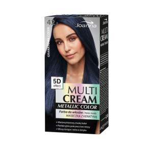 Joanna Multi Cream Metallic Color farba do włosów 42.5 Granatowa Czerń
