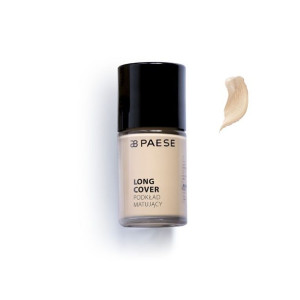 Paese Long Cover Foundation podkład matujący do cery tłustej i mieszanej 02
