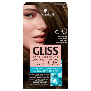 Schwarzkopf Gliss Color krem koloryzujący do włosów 6-0 Naturalny Jasny Brą
