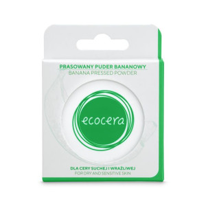 Ecocera Banana Pressed Powder prasowany puder bananowy dla cery suchej i wr