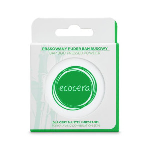 Ecocera Bamboo Pressed Powder prasowany puder bambusowy dla cery tłustej i