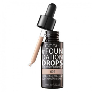 Gosh Foundation Drops nawilżająco-wygładzający podkład do twarzy 004 Natura