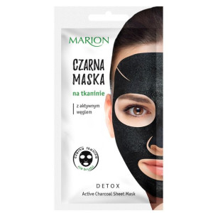 Marion Detox Mask czarna maska na tkaninie z aktywnym węglem