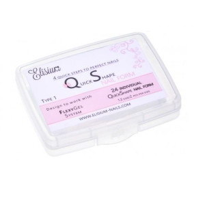Elisium Quick Shape Nail Form Type1 formy do przedłużania paznokci 24 szt