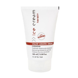 Inebrya Ice Cream Keratin Velvet Keratin Cream kuracja restrukturyzująca do