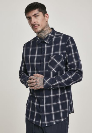 Koszula Flanelowa Basic Check Shirt Navy/White