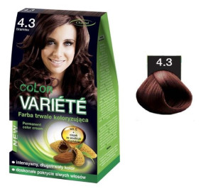Chantal Variete Color Permanent Color Cream farba trwale koloryzująca 4.3 T