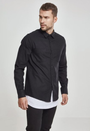 Koszula Flanelowa Checked Flanell Shirt Black