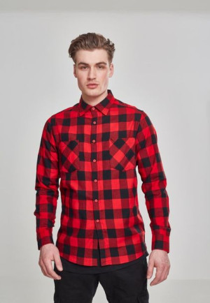 Koszula Flanelowa Checked Flanell Shirt Black/Red