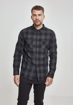 Koszula Flanelowa Checked Flanell Shirt Black/Charcoal