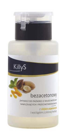 KillyS Acetone-Free Nail Polish Remover bezacetonowy zmywacz do paznokci po