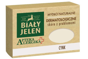Biały Jeleń Apteka Alergika mydło naturalne dermatologiczne do skóry z prob