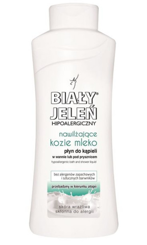 Biały Jeleń Kozie Mleko hipoalergiczny płyn do kąpieli i pod prysznic 750ml
