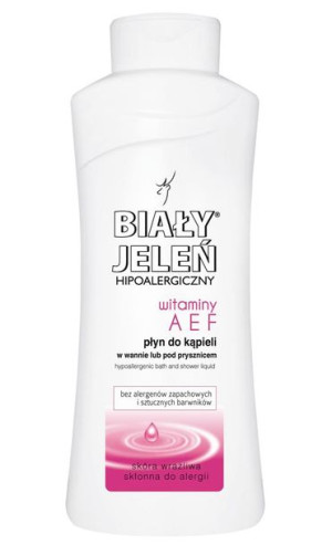 Biały Jeleń Hipoalergiczny do kąpieli i pod prysznic z witaminami AEF 750ml
