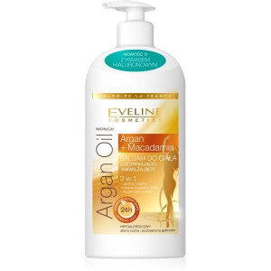 Eveline Cosmetics Argan Oil 3w1 balsam do ciała ujędrniająco-nawilżający do