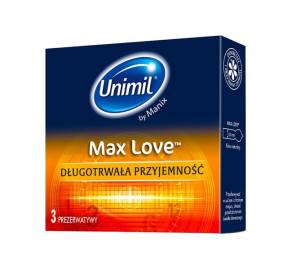 Unimil Max Love lateksowe prezerwatywy 3szt