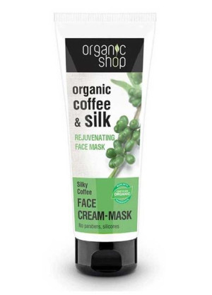 Organic Shop Organic Coffe & Silk Face Cream Mask odmładzający krem-maseczk