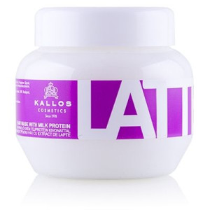 Kallos Latte Hair Mask With Milk Protein maska do włosów zniszczonych zabie