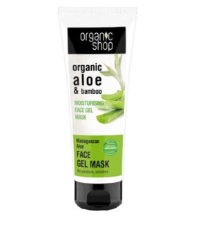 Organic Shop Organic Aloe & Bamboo Moisturizing Face Gel-Mask żelowa maska