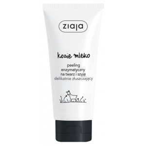 Ziaja Kozie Mleko peeling enzymatyczny na twarz i szyję delikatnie złuszcza
