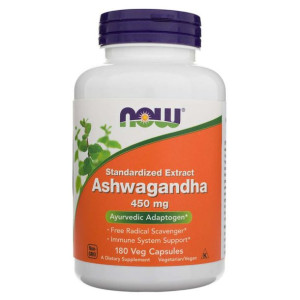 Now Foods Ashwagandha 450 mg - 180 kapsułek