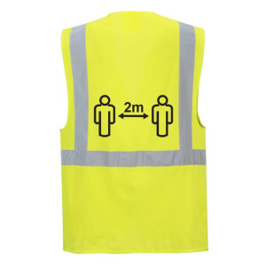 Kamizelka dystansowa Executive 2m Żółty 3XL