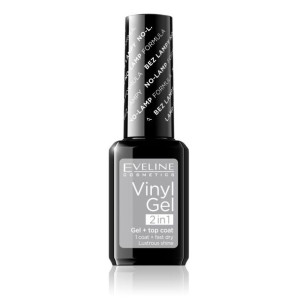 Eveline Cosmetics Vinyl Gel winylowy lakier do paznokci+top coat 2w1 201 12