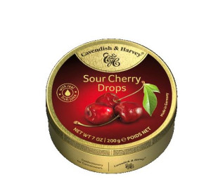Landrynki Cavendish Sour Cherry 200g wiśnia