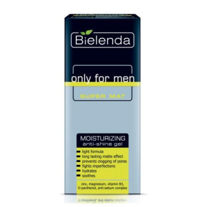 Bielenda Only For Men Super Mat żel nawilżający przeciw błyszczeniu 50ml