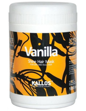 Kallos Vanilla Shine Hair Mask nabłyszczajaca maska waniliowa do włosów suc